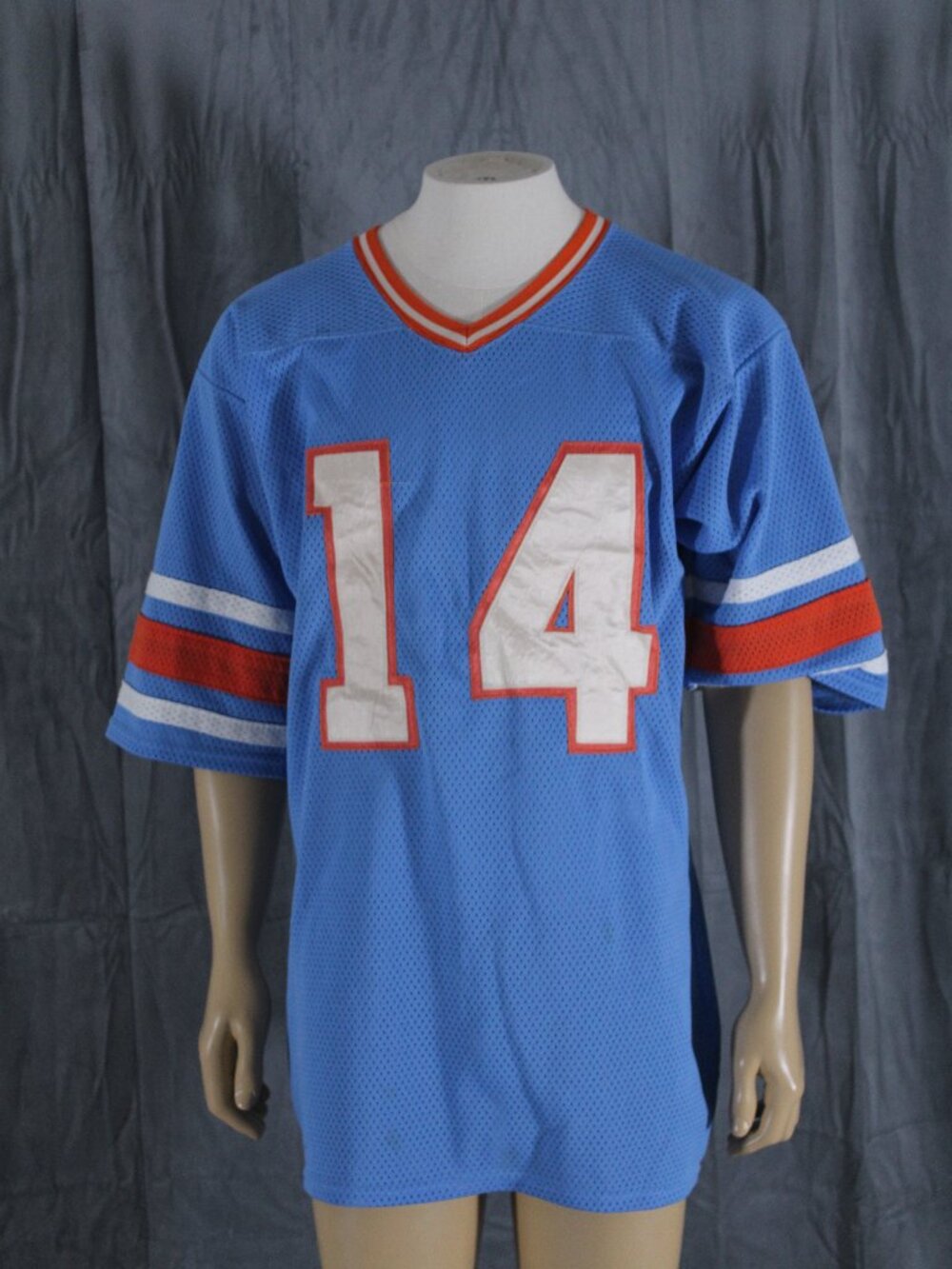 Local Football Jersey (VTG) - Number 14 Houston Oilers Colors - Men's XL